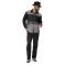 Montique Black / White Woven Multi-Stitch Design Long Sleeve Outfit 2050