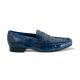 Belvedere "Natale" Navy  Genuine Crocodile and Ostrich Shoes 1029.