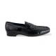 Belvedere "Natale" Black Genuine Genuine Crocodile and Ostrich Shoes 1029.