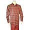Pronti Brick Red / Camel / Black Plaid Sharkskin Long Sleeve Outfit SP6422