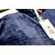 Stacy Adams Navy Blue / White Cotton Blend Modern Fit Velour Tracksuit Outfit 5912