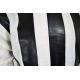 Bagazio Off-White / Black PU Leather Pull-Over Sweater BM1858