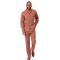 Montique Rust / Whisky Denim Style Microsuede Trimmed Long Sleeve Outfit D-778