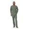 Montique Olive Green / Whisky Denim Style Microsuede Trimmed Jacket Outfit DJ-707