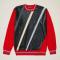 Inserch Red / Black / Silver PU Leather Pull-Over Sweater 456