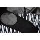 Inserch Black / White / Grey PU Leather Zip-Up Cardigan Sweater 413