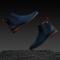 Tayno "Victorian" Navy Blue Vegan Suede Chelsea Boots