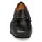 Mezlan "Sileno" Black Lizard / Perforated Calfskin Moc Toe Bit Strap Loafers 7171-L