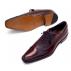 Mezlan "Postdam" Burgundy Genuine Deerskin / Calfskin Oxford Shoes 16409