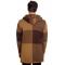 LCR Camel / Brown Modern Fit Wool Blend 3/4 Length Hooded Kimono Sweater 6415