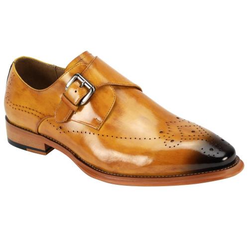 Giovanni Jeffery Scotch Genuine Calfskin Monk Strap Slip-On Shoes ...