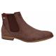 Tayno "Victorian" Coffee Brown Vegan Suede Chelsea Boots