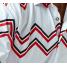 Stacy Adams White / Red / Black Cotton Blend Short Set Outfit 1521