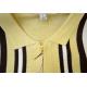 Stacy Adams Butter / Brown / White Knitted Full-Zip Short Sleeve Shirt 1217