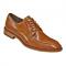 Stacy Adams "Bramwell" Tan Polished Genuine Leather Shoes With Braided Edging 24971-240