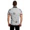 V.I.P. Black / White Medusa Design Short Sleeve Polo Shirt VPK20