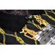 V.I.P. Black / Gold Medusa Design Short Sleeve Polo Shirt VPK20