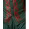 Silversilk Dark Green / Red Hand Woven Short Sleeve Knitted Outfit 1218