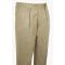 Pronti Eggshell Taupe Wide Leg Slacks With Custom Button Tabs / Flapped Pockets P6046