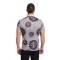 V.I.P. White / Black Medusa Design Crew Neck Short Sleeve Shirt VTK20-3