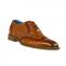 Belvedere "R33" Antique Brandy Genuine Ostrich / Calf-skin Leather Shoes.