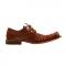 Belvedere "Simon" Cognac All Over Genuine Crocodile Shoes With Eyes.