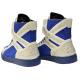 Fiesso Royal Blue / White Crystal Studded Microsuede High Top Sneakers FI2402