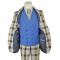 Statement "Cornila" Beige / Blue / Brown Super 150's Wool Vested Modern Fit Suit