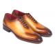Paul Parkman Camel Goodyear Welted Punched Oxford Dress Shoes 7614-CML.