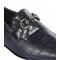 Lombardy Navy Blue Genuine Lizard Skin Horsebit Loafer Shoes ZLD010710.