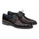 Mezlan "AEGIS" Black All-Over Genuine Alligator Derby Shoes 4733-J.