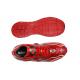 Belvedere "Rexy" Red Genuine Hornback Crocodile / Calfskin Bubble Soled Sneakers With Eyes E04.