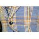 Thread & Stitch Blue / Cream / Cognac Plaid Wool Modern Fit Suit / Scarf SLM665