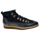 Giovanni "Nelson" Navy Calfskin Leather / Suede Wingtip Sneaker Boots
