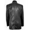 Bassiri Black Alligator Embossed PU Leather Classic Fit Blazer J1041
