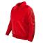 Prestige Red Faux Fur / Knitted Wool Blend Zip-Up Modern Fit Sweater FUR-170