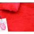 Prestige Red Faux Fur / Knitted Wool Blend Zip-Up Modern Fit Sweater FUR-170