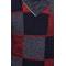 LCR Grey / Dark Red / Black Modern Fit Cotton Blend Pull-Over Shawl Collar Sweater 2150