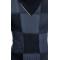 LCR Navy / Blue Combo Modern Fit Cotton Blend Pull-Over Shawl Collar Sweater 2150