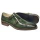 Giovanni "Koleman" Forest Green Calfskin Double Monk Strap Shoes