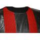 Bagazio Black / Red PU Leather Pullover Sweater BM2054