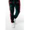 Stacy Adams Dark Green / Red Cotton Blend Velour Modern Fit Tracksuit Outfit 2576