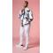 Stacy Adams White / Black / Grey Abstract Cotton Modern Fit Tracksuit Outfit 2580