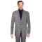 Thread & Stitch Brown / Blue / Beige Plaid Wool Modern Fit Suit BLZ210