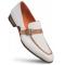 Mezlan "9909" Camel & Bone Genuine Nubuck / Calf-Skin Leather Loafer Shoes.