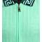 Prestige Mint / Navy Hand Knitted Greek Design Zip-Up Short Set Outfit CKJ-150