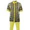 Prestige Yellow / Gold / White Hand Laced Irish Linen Short Sleeve Outfit LUX-260