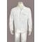 Cigar White Ramie Linen Modern Fit Button Up Jacket Outfit CJP-403