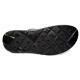 Faranzi Black Genuine Calfskin Leather Casual Slide Sandals FR421412
