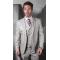 Statement "Lanzo" Heather Grey Super 180's Cashmere Wool Vested Modern Fit Suit